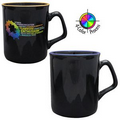 10 Oz. Titan with Halo Mug - 4 Color Process (Black/Royal Blue)